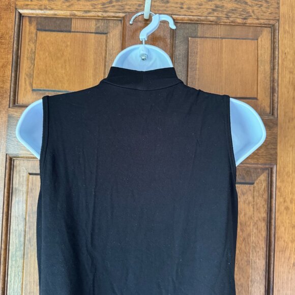 Charter Club Black Sleeveless Mock Turtle Small - Picture 8 of 10